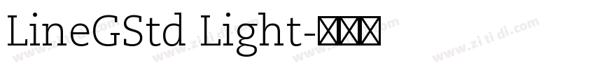 LineGStd Light字体转换